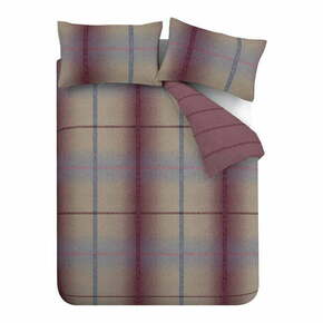 Temno rožnata flanelna posteljnina 135x200 cm Melrose – Catherine Lansfield