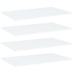 vidaXL Dodatne police za omaro 4 kosi bele 80x50x1,5 cm iverna plošča