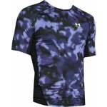 Under Armour UA HG Armour Printed Short Sleeve Starlight/White L Fitnes majica