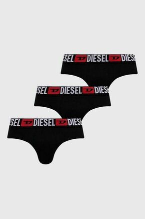 Spodnjice Diesel 3-pack črna barva - črna. Spodnjice iz kolekcije Diesel. Model izdelan iz elastične pletenine. V kompletu so trije pari.