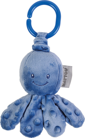 NATTOU Hobotnica vibrira na C obroču temno modra 20 cm Lapidou