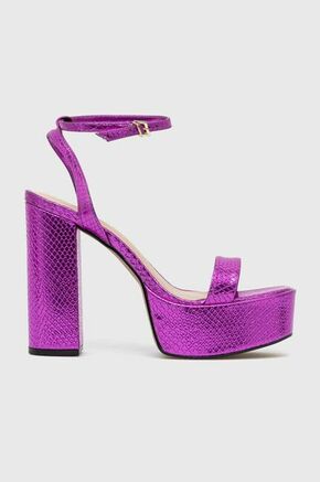 Sandali Aldo Matylda vijolična barva - vijolična. Sandali iz kolekcije Aldo. Model izdelan iz imitacije lakastega usnja.