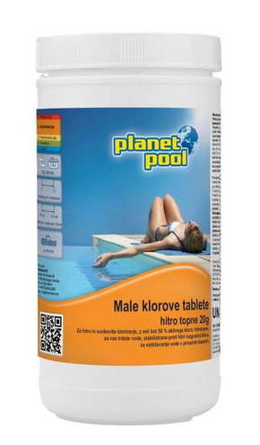 Planet Pool male klorove tablete 1 kg - hitrotopne