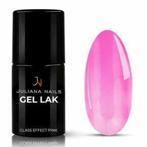 Juliana Nails Gel Lak Glass Effect Pink roza No.727 6ml
