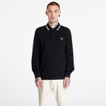 Majica FRED PERRY Long Sleeve Twin Tipped Shirt Black XL