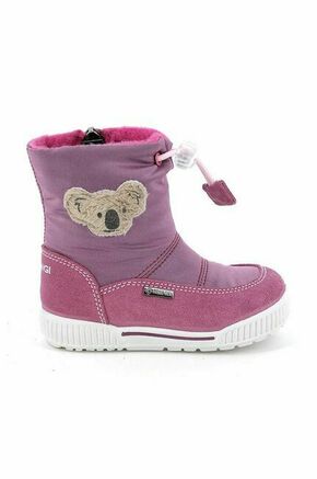 Otroški čevlji Primigi vijolična barva - vijolična. Zimski čevlji iz kolekcije Primigi. Podloženi model izdelan iz kombinacije semiš usnja in tekstilnega materiala.