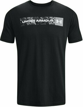 Under Armour Men's UA Camo Chest Stripe Short Sleeve Black/White L Fitnes majica