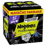 PAMPERS Pleničke hlače Ninjamas Pajama Pants Spaceships, 60 kom, 7 let, 17kg-30kg