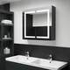 LED kopalniška omarica z ogledalom 80x12,2x68 cm