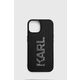 Etui za telefon Karl Lagerfeld iPhone 15 6.1 črna barva - črna. Etui za IPhone iz kolekcije Karl Lagerfeld. Model izdelan iz plastike.