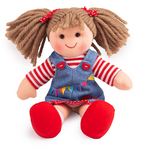 Bigjigs Toys Látková bábika Hattie 28 cm