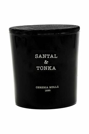 Dišeča sojina sveča Cereria Molla Santal &amp; Tonka 600 g - pisana. Sojina sveča iz kolekcije Cereria Molla. Model izdelan iz stekla.