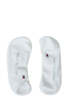 Tommy Hilfiger stopalke (2-pak) - bela. Stopalke iz kolekcije Tommy Hilfiger. Model izdelan iz elastičnega