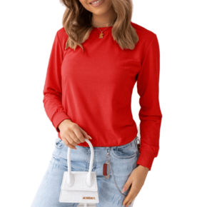 Dstreet Ženski pulover LARA rdeče barve by0980z XL