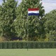 vidaXL Nizozemska zastava in drog 5,55 m aluminij