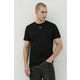 Bombažna kratka majica Diesel moški, črna barva - črna. Kratka majica iz kolekcije Diesel, izdelana iz tanke, elastične pletenine. Model iz zračne bombažne tkanine.