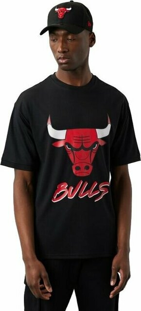 New Era Majice črna L Nba Chicago Bulls Script Mesh