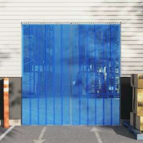VidaXL Zavesa za vrata modra 300 mm x 2