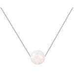 JVD Srebrna ogrlica z roza sintetičnim opalom SVLN0166XF6O100 srebro 925/1000