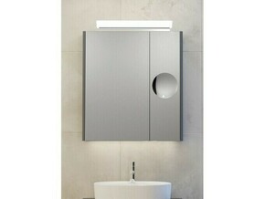 TBoss Toaletna omarica z ogledalom CUT 75 cm pepelno siva