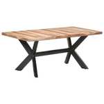 shumee Jedilna miza 180x90x75 cm trden les s finišem iz palisandra