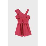 Otroški kombinezon Mayoral roza barva - roza. Otroški kombinezon iz kolekcije Mayoral. Model s širokimi naramnicami, izdelan iz enobarvne tkanine.