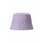 Dvostranski otroški klobuk Reima vijolična barva - vijolična. Otroške klobuk iz kolekcije Reima. Model z ozkim robom, izdelan iz enobarvnega in vzorčastega materiala.