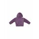 Otroški pulover Pinko Up vijolična barva, s kapuco - vijolična. Otroški pulover s kapuco iz kolekcije Pinko Up. Model z zapenjanjem na zadrgo, izdelan iz pletenine s potiskom.