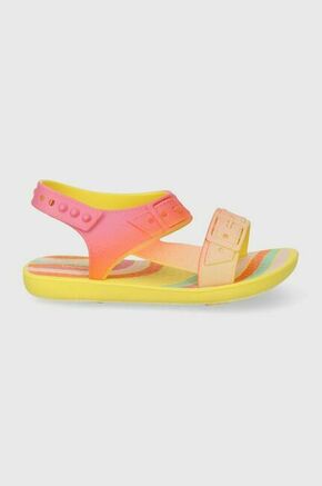 Otroški sandali Ipanema BRINCAR PAPE rumena barva - rumena. Otroške sandali iz kolekcije Ipanema. Model je izdelan iz sintetičnega materiala. Model z mehkim
