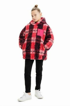 Otroška jakna Desigual 23WGEW08 JACKET roza barva - roza. Otroška jakna iz kolekcije Desigual. Podložen model