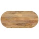 vidaXL Mizna plošča 120x60x3,8 cm ovalna trden mangov les