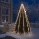vidaXL Lučke za novoletno jelko 250 LED lučk hladno bele 250 cm