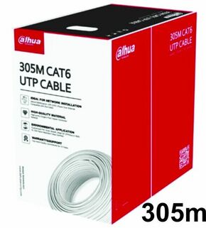 Dahua dahua technology pfm920i-6un-c-v2 omrežni kabel bela 305 m cat6 u/utp (utp)