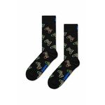 Nogavice Happy Socks Gaming Sock črna barva - črna. Nogavice iz kolekcije Happy Socks. Model izdelan iz elastičnega, vzorčastega materiala.