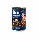 NEW BRIT Premium by Nature Svinjina s trahejo - mokra hrana za pse - 400 g