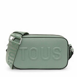 Torbica Tous zelena barva - turkizna. Majhna torbica iz kolekcije Tous. Model na zapenjanje, izdelan iz ekološkega usnja.