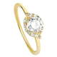 Brilio Očarljiv zaročni prstan iz rumenega zlata 229 001 00804 (Obseg 52 mm) rumeno zlato 585/1000