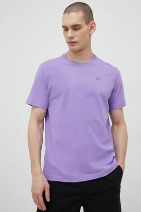 Bombažna kratka majica Champion vijolična barva - vijolična. Kratka majica iz kolekcije Champion. Model izdelan iz enobarvne pletenine. Izjemno udoben material
