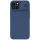 Nillkin camshield silky silikonski ovitek za iphone 14 s pokrovom za kamero modri