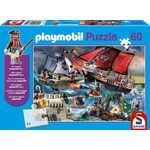 WEBHIDDENBRAND SCHMIDT Puzzle Playmobil Pirati 60 kosov + figurica Playmobil