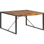 VIDAXL Jedilna miza 140x140x75 cm trden les s finišem iz palisandra