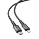 AceFast Kabel USB-C v Lightning C1-01, 1,2 m (črn)