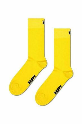 Nogavice Happy Socks Solid rumena barva - rumena. Nogavice iz kolekcije Happy Socks. Model izdelan iz elastičnega