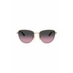 Sončna očala VOGUE ženski, vijolična barva - vijolična. Sončna očala iz kolekcije VOGUE. Model s toniranimi stekli in okvirji iz kombinacije kovine in plastike. Ima filter UV 400.