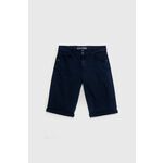 Otroške kratke hlače Guess - mornarsko modra. Otroško kratke hlače iz kolekcije Guess. Model izdelan iz enobarvnega materiala.
