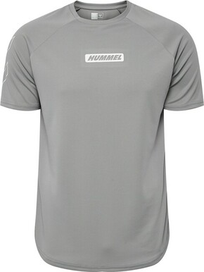Kratka majica za vadbo Hummel Topaz črna barva - siva. Kratka majica za vadbo iz kolekcije Hummel. Model izdelan iz materiala
