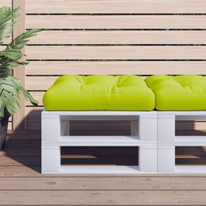 Shumee Blazina za kavč iz palet svetlo zelena 50x50x12 cm