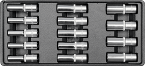 YATO YATO Vložek za vtičnico - nasadni ključi globoko 8-21mm 14ks