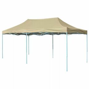 Zložljivi šotor pop-up 3x6 m kremno bele barve