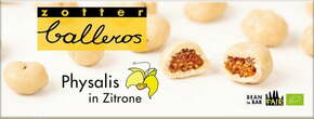 Zotter Schokoladen Bio Balleros - "fizalis v limoni" - 100 g